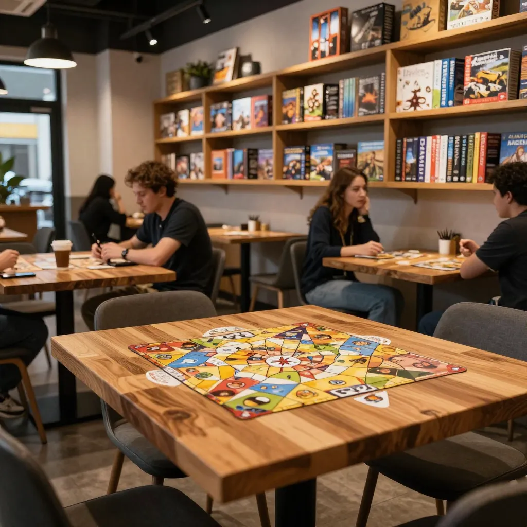 Game table setup ready for play